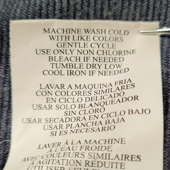 Tiana B. Grey Knit Dress with Ruffle Neckline size Petite Medium - Picture 9 of 10